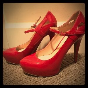 Nine West HOT Red Heels sz 6